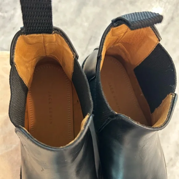 New Without Box Jack Erwin Leather Black Chelsea Boot - Picture 4 of 10